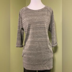 One Clothing Gray Knit Tunic with pockets
